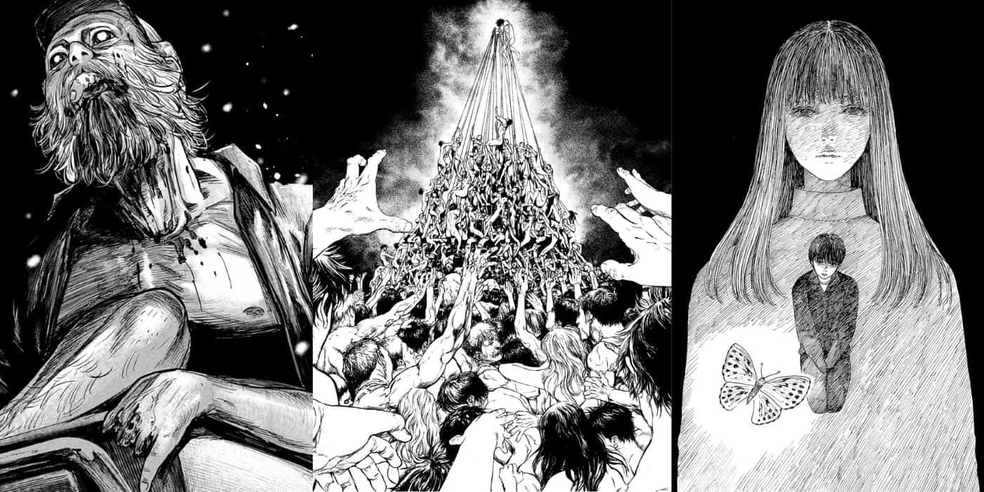 List of Best Horror Manga to read including Gannibal, The Climber, and Blood on the Tracks