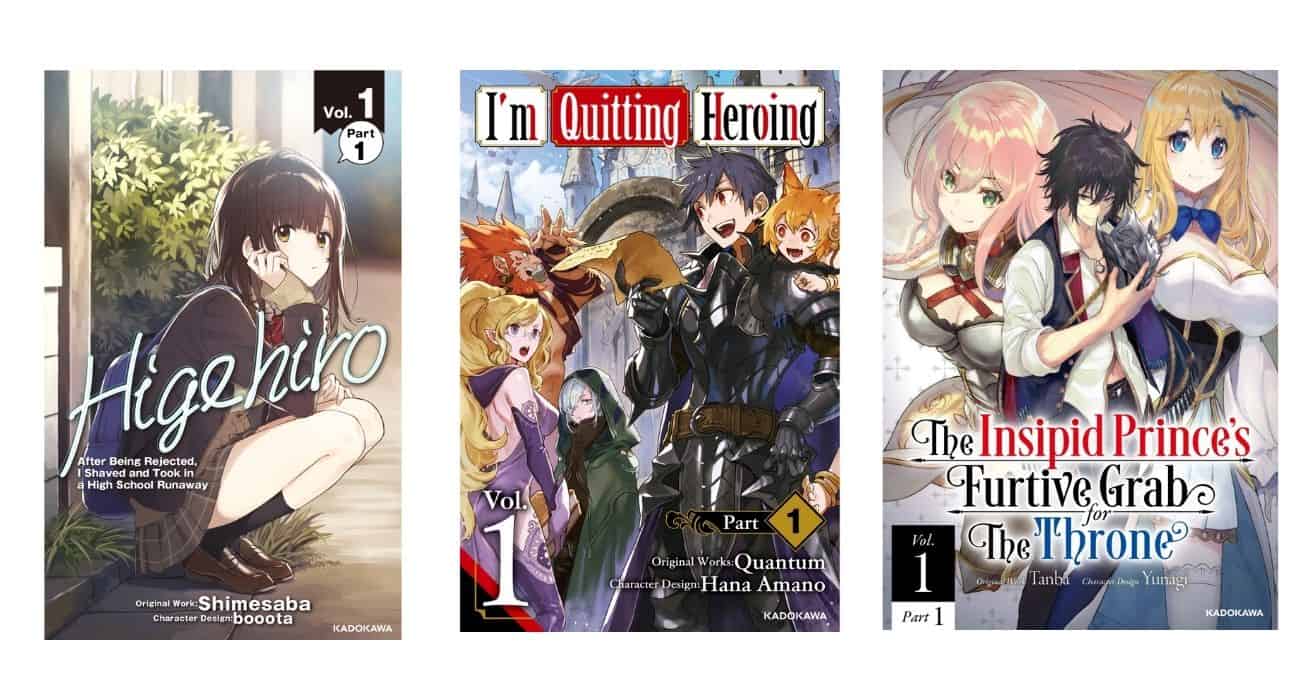 Kadokawa Announces 3 New Light Novel Series