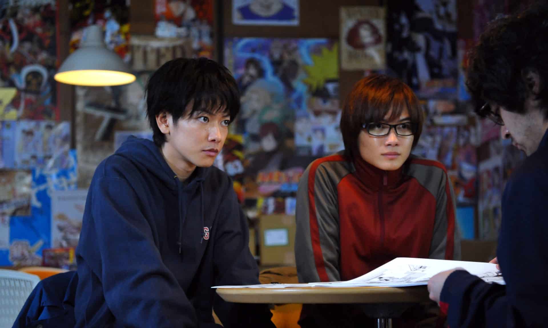 Bakuman starring (from left) Takeru Satoh and Ryunosuke Kamiki