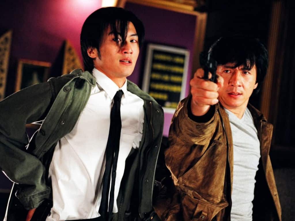 Nicholas Tse and Jackie Chan in New Police Story