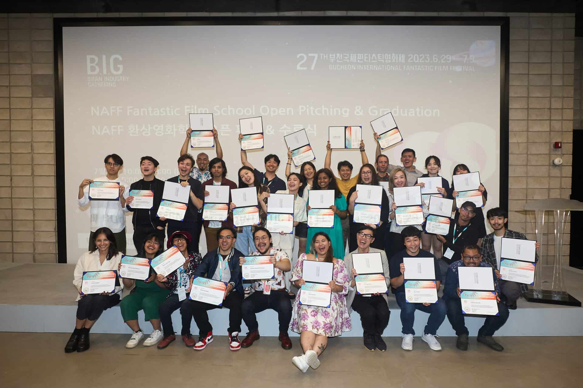 Attendees of Bucheon International Fantastic Film Festival Training Program