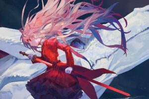 Cover art from the light novel Brunhild the Dragon Slayer