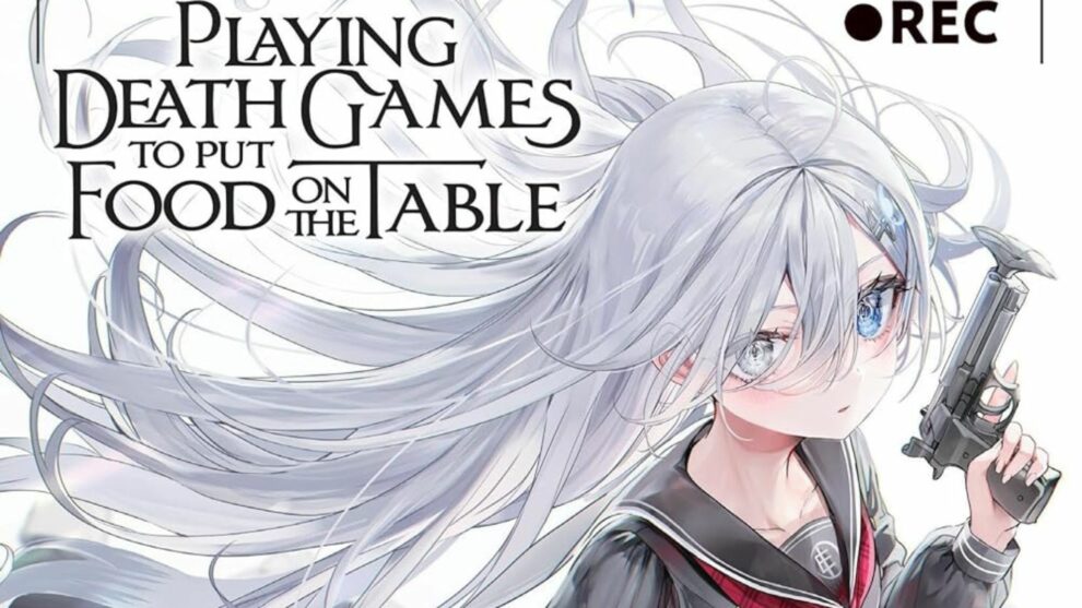 cover art from the light novel Playing Death Games to Put Food on the Table