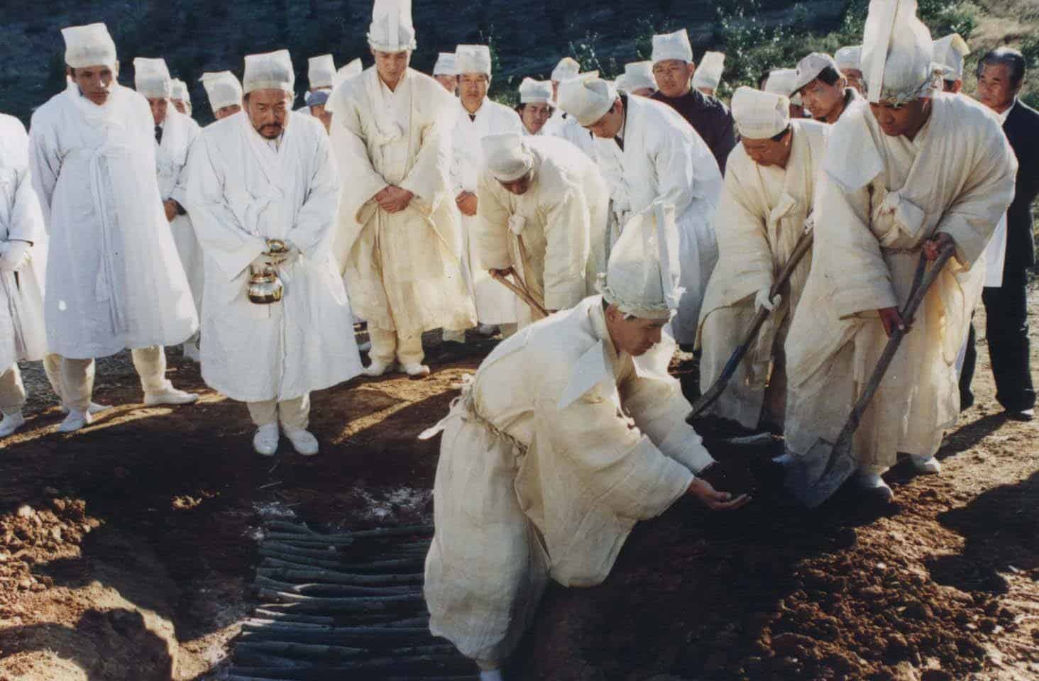 Festival funeral scene