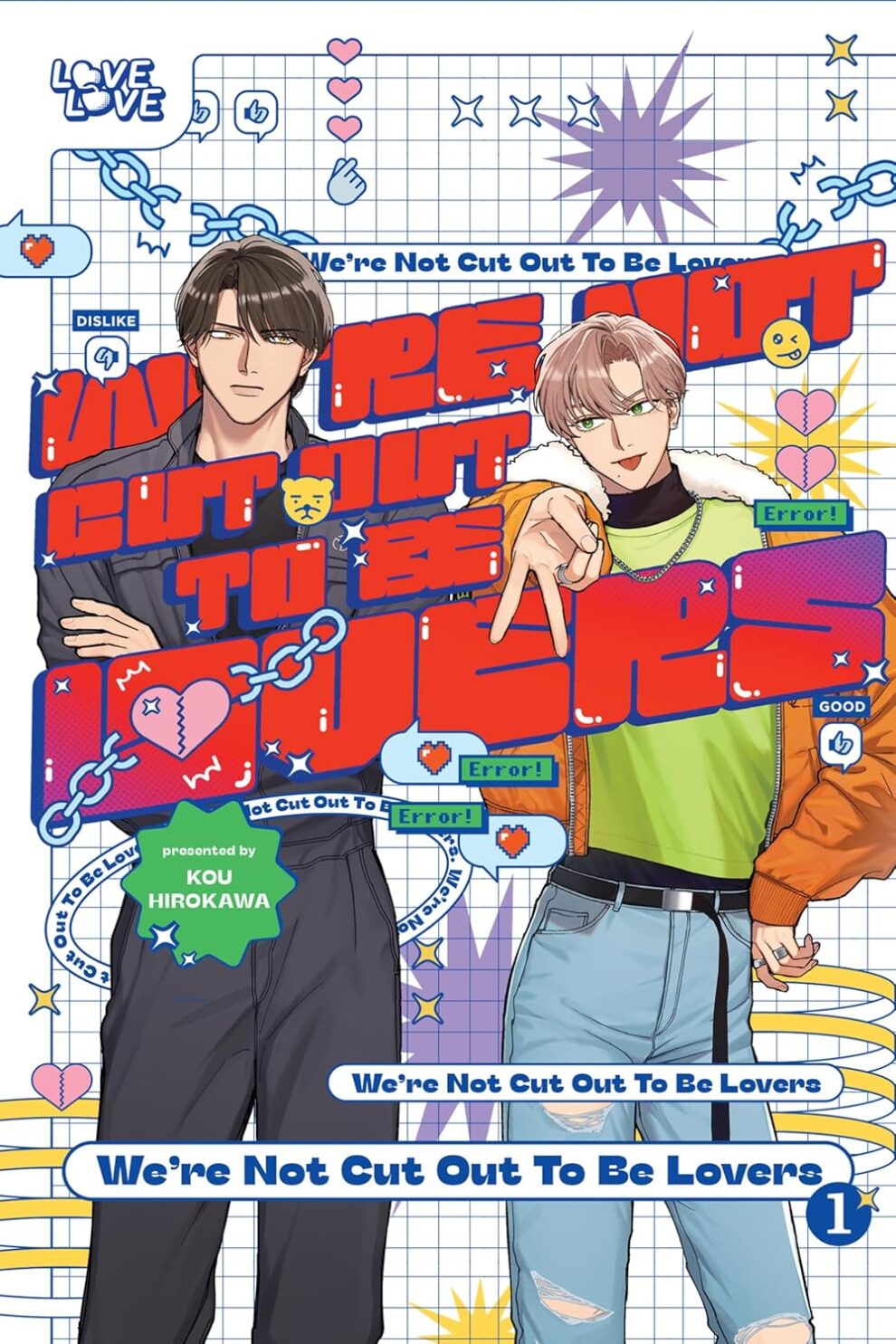 We’re Not Cut Out to Be Lovers, Vol. 1 cover