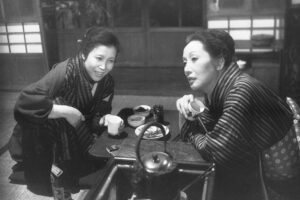 Late Chrysanthemums two former geishas