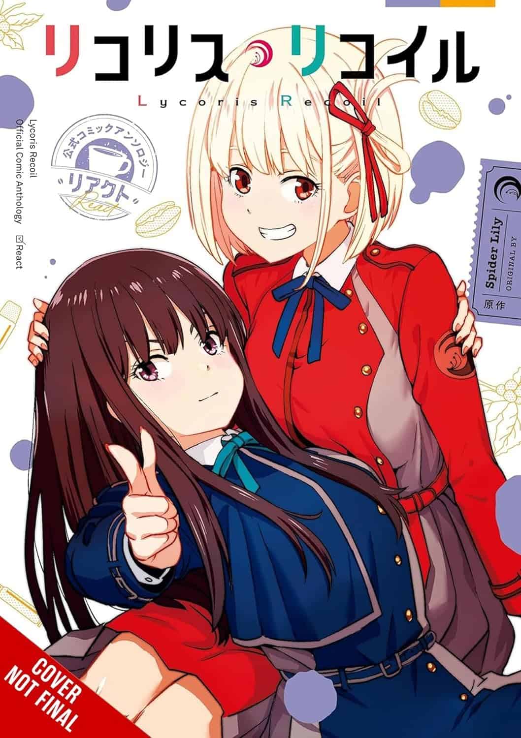 Lycoris Recoil Official Comic Anthology: React cover