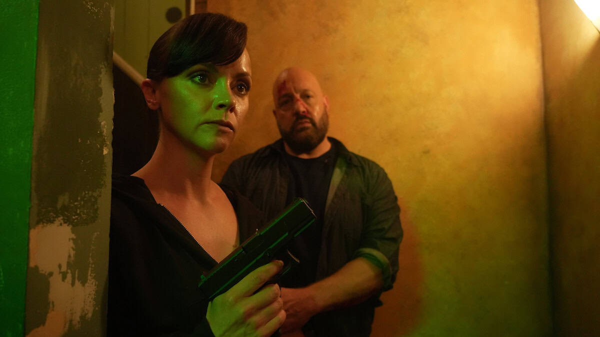 Christina Ricci and James Oliver in Guns Up