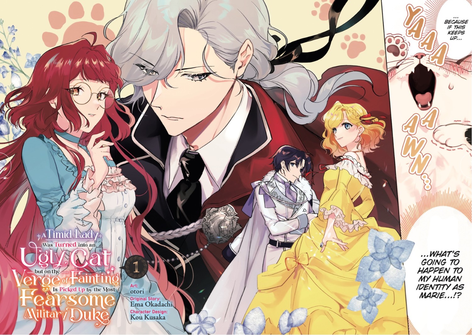 A Timid Lady Was Turned into an Ugly Cat, but on the Verge of Fainting Is Picked Up by the Most Fearsome Military Duke (2023) by otori, Ema Okadachi and Kou Kusaka Manga Review